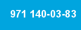 971 140-03-83 971 140-03-83